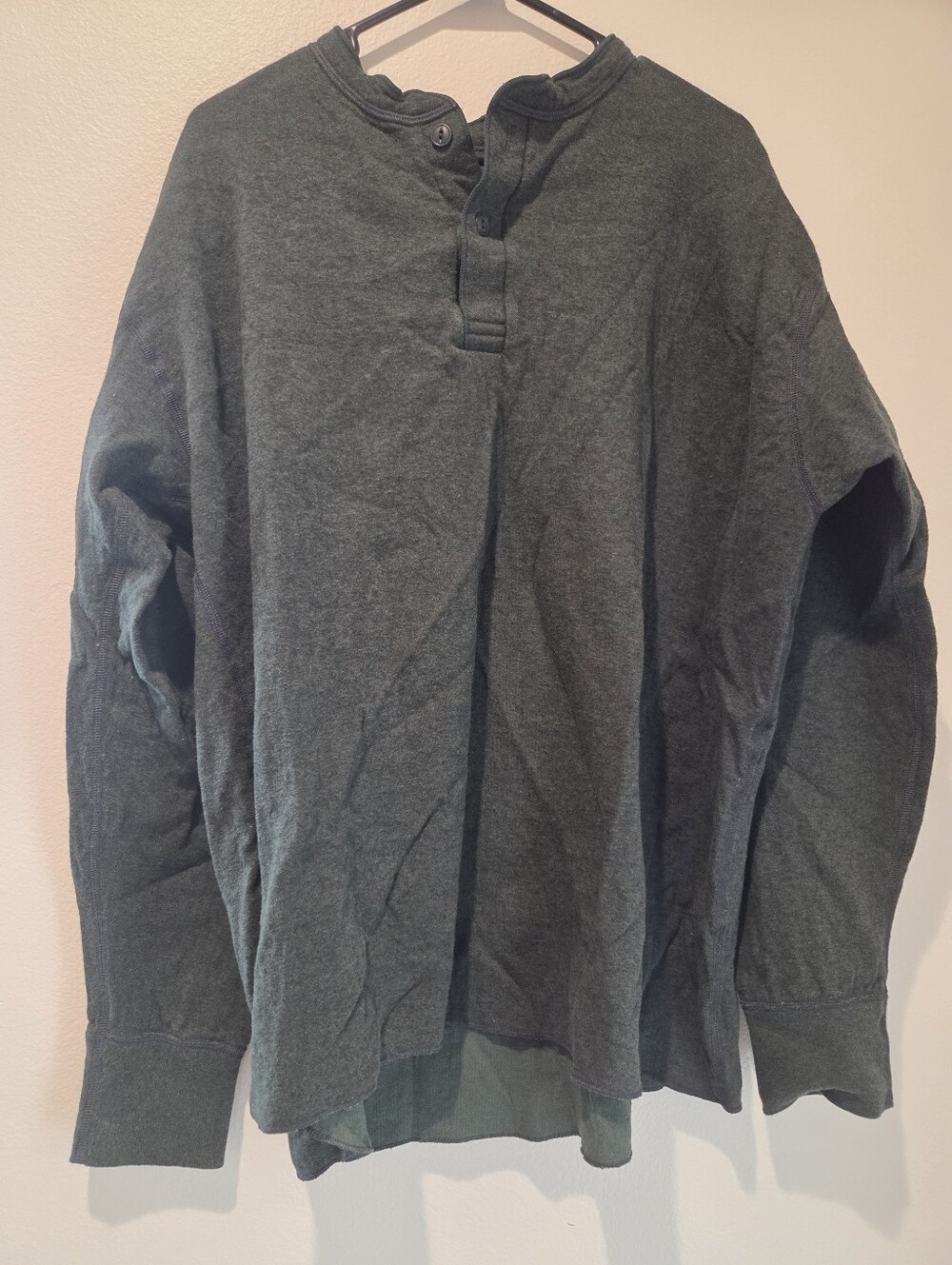 LL Bean Men's Two-Layer River Driver's Shirt®, Traditional Fit Henley
